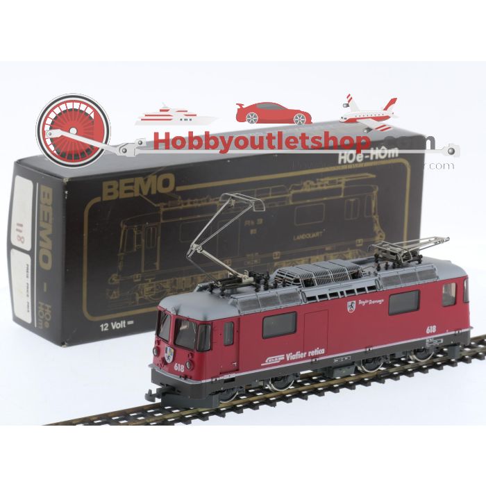 Schaal H0m Bemo 1258/118 elektrische locomotief Ge 4/4 II Nr. 611-620/ 621-633 van de RhB #P203