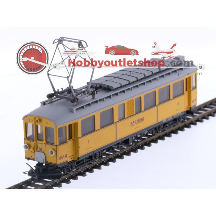 Schaal H0m Bemo 1268 164 elektrisch nostalgisch treinstel ABe 4/4 nr. 34 