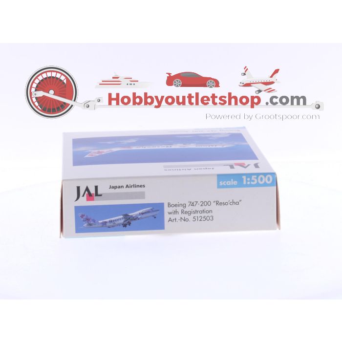 Schaal 1:500 Herpa 512503 JAL - Japan Airlines Boeing 747-200 "Reso'cha" Reg.Nr. JA8111 #6364 - sku: 20241008024029 - Gebruikt - Nieuwstaat - Afbeelding 3