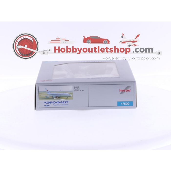 Schaal 1:500 Herpa 515399 Aeroflot Ilyushin IL-86 Reg.Nr. CCCP-86015 #6385 - sku: 20241010111648 - Gebraucht - Neuer Zustand - Bild 4