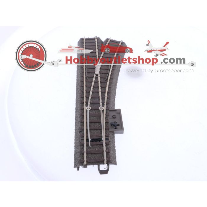 Schaal H0 Trix 62612 handwissel rechts 188.3 mm R2= 437.5 mm 24.3 graden #6514
