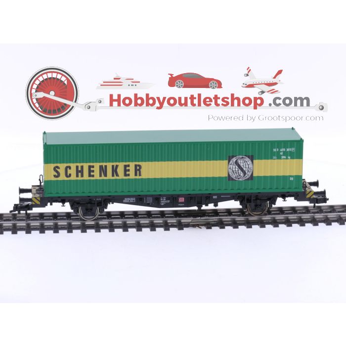 Schaal H0 Fleischmann 524001 containerwagen met container als lading set 3 st. #5748