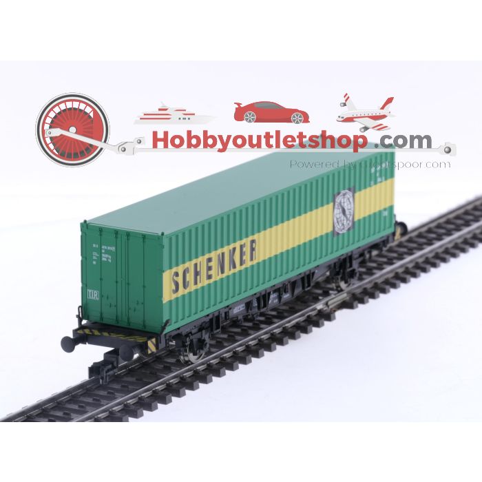 Schaal H0 Fleischmann 524001 containerwagen met container als lading set 3 st. #5748