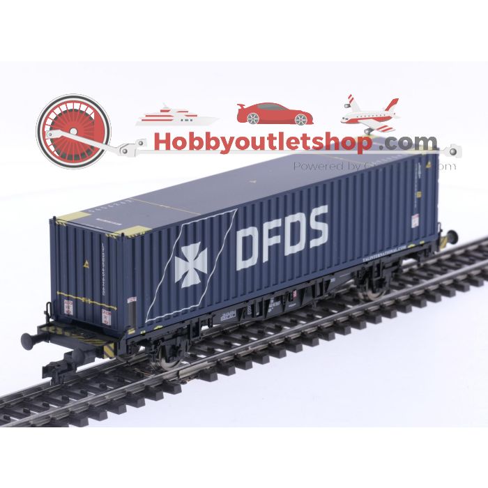 Schaal H0 Fleischmann containerwagen met container 