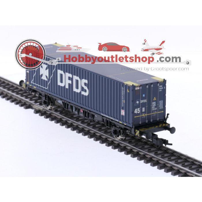 Schaal H0 Fleischmann containerwagen met container 
