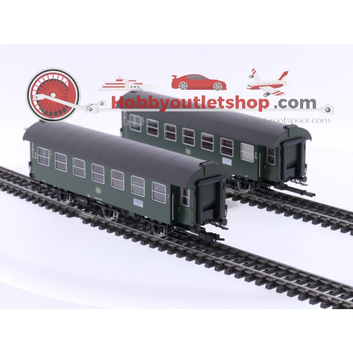 Schaal H0 Fleischmann 430005 & 566484 elektrische locomotief BR 169 met rijtuigenset van de DB #5750