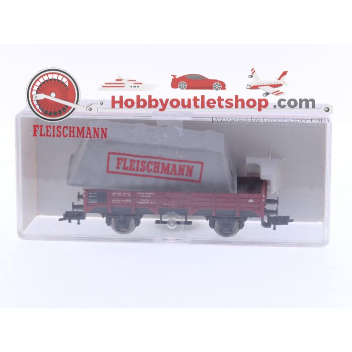 Schaal H0 Fleischmann 5200 & 5203 opengoederenwagons set van 2 van de DB #5761
