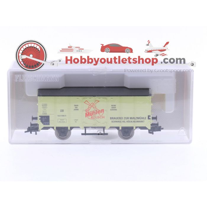 Schaal H0 Fleischmann 82 5341 koelwagen 'Mühlen-Kösch' van de DB #5772