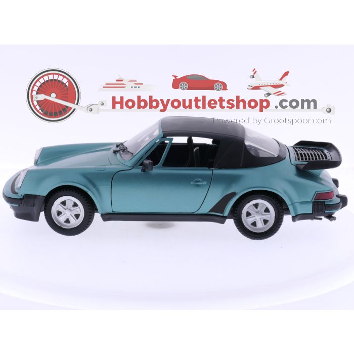 Schaal 1:16 Tonka Polistil 01314 Porsche  911 Speedster 1989 Blue/green #6416