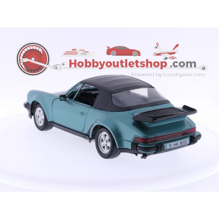Schaal 1:16 Tonka Polistil 01314 Porsche  911 Speedster 1989 Blue/green #6416