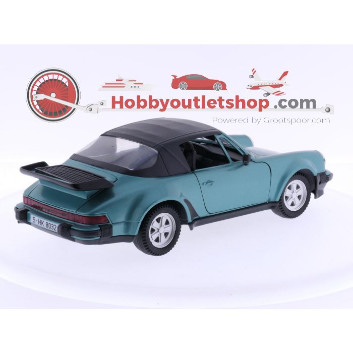 Schaal 1:16 Tonka Polistil 01314 Porsche  911 Speedster 1989 Blue/green #6416