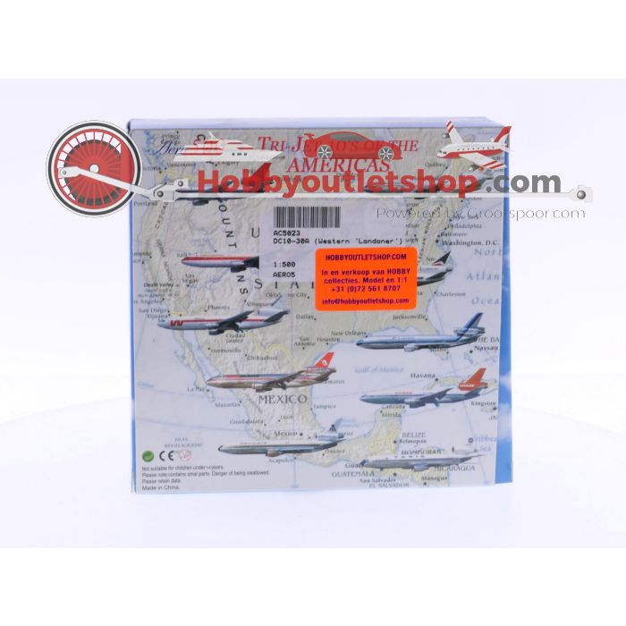 Schaal 1:500 Aero Classics 500 - AC5023 Western DC-10-10 