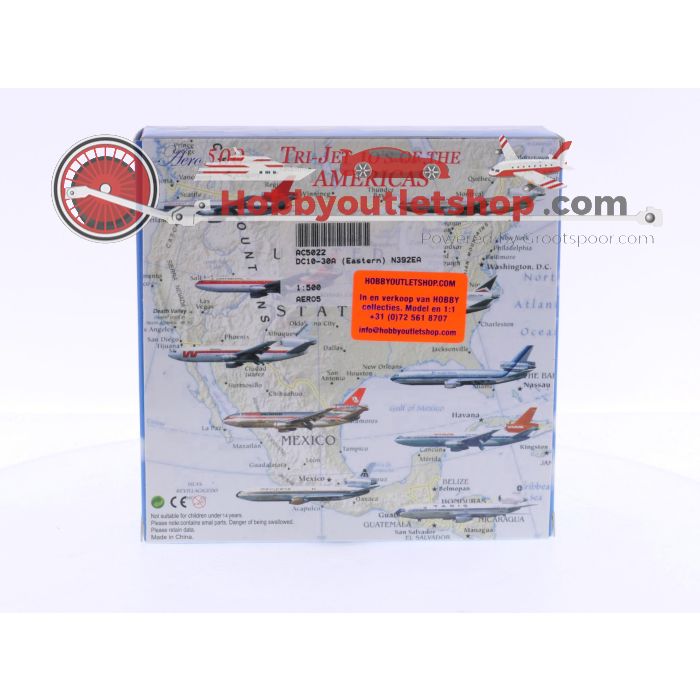 Schaal 1:500 Aero Classics 500 - AC5022 Eastern DC-10-30 Reg.Nr. N392EA #6428