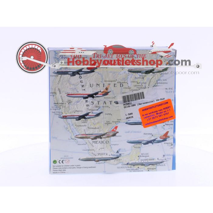 Schaal 1:500 Aero Classics 500 - AC5021 AeroMexico DC-10-30 Reg.Nr. XA-DUH #6427