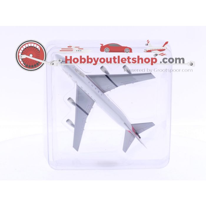 Schaal 1:500 Herpa 502504 TWA - Trans World Airlines - Boeing 747-200 Reg.Nr. GR #6165