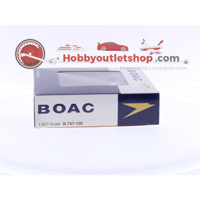 Schaal 1:500 Big Bird 2005-035 BOAC Boeing 747-100 Reg.Nr. G-AWNA #6450