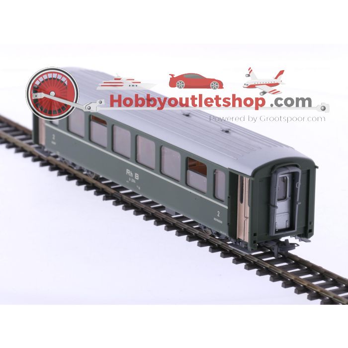 Schaal H0m Bemo 3254 104 personenrijtuig B 2314 2e kl. van de RhB #P210