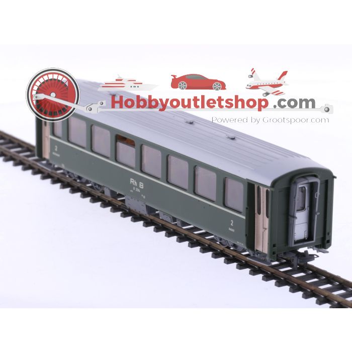 Schaal H0m Bemo 3254 104 personenrijtuig B 2314 2e kl. van de RhB #P210