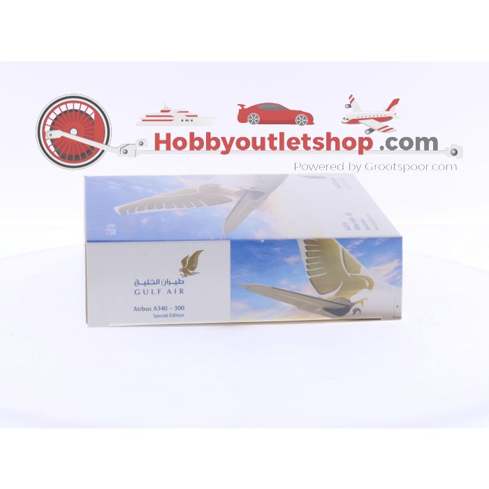 Schaal 1:500 Herpa 507455 Gulf Air Airbus A340-300 Reg.Nr. A40-LG #6453 - sku: 20241018120701 - Gebraucht - Neuer Zustand - Bild 3