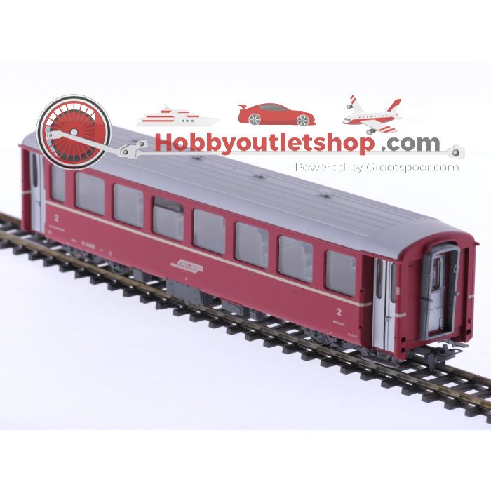 Schaal H0m Bemo 3258 personenrijtuig B 2456 van de RhB #P212