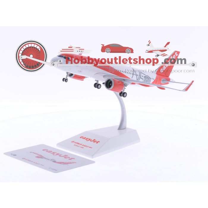 Schaal 1:200 JC Wings EW232N001 EasyJet Airbus A320neo Reg.Nr. G-UZHA #6456