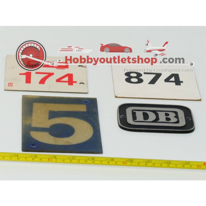DB Wagon bordjes set 4St.