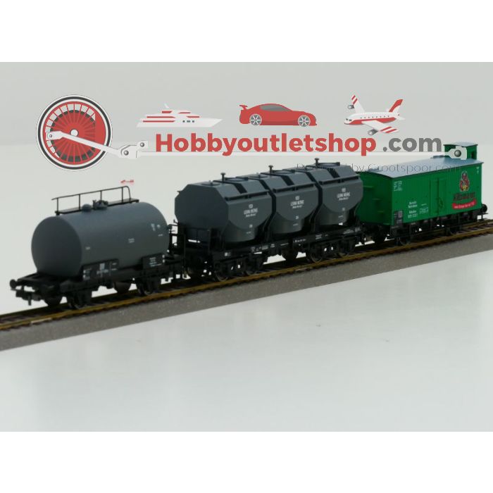 Schaal H0 Piko 54453 57715 54898 DR Goederenwagons #1062