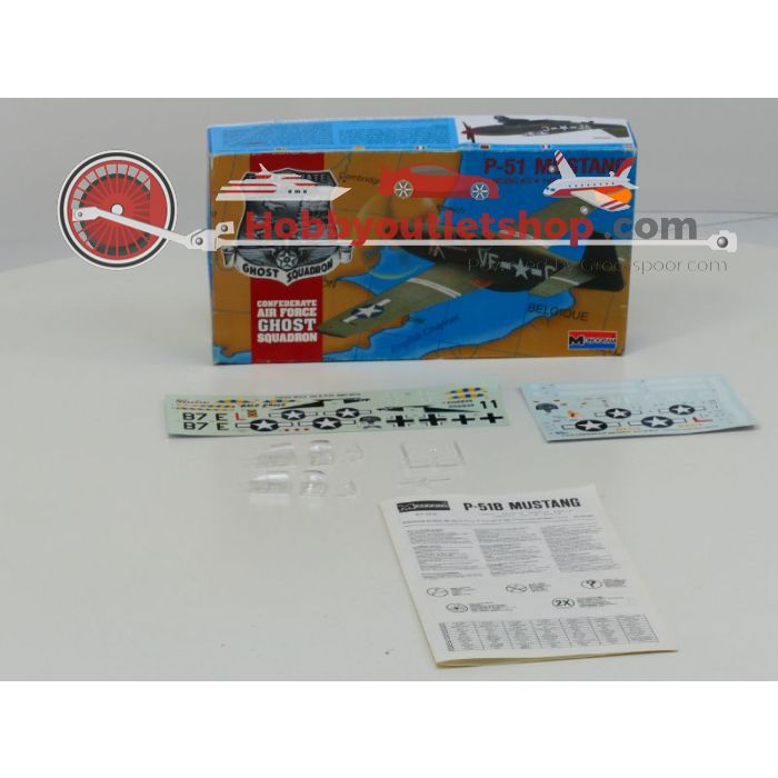 Schaal 1:48 Monogram 6081 HobbyBoss 85802 Focke Wulf & Mustang P-51 #200