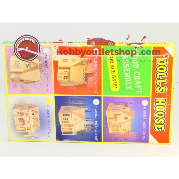 Schaal 1:12 Wood Craft assembly  ‎TL-2006-4 Victorian Cottage Dollhouse #1766