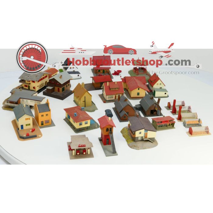 Schaal H0 Assortiment van 21 gebouwen #1846 - sku: 20220505121443 - Gebruikt - Goede staat - Afbeelding 4