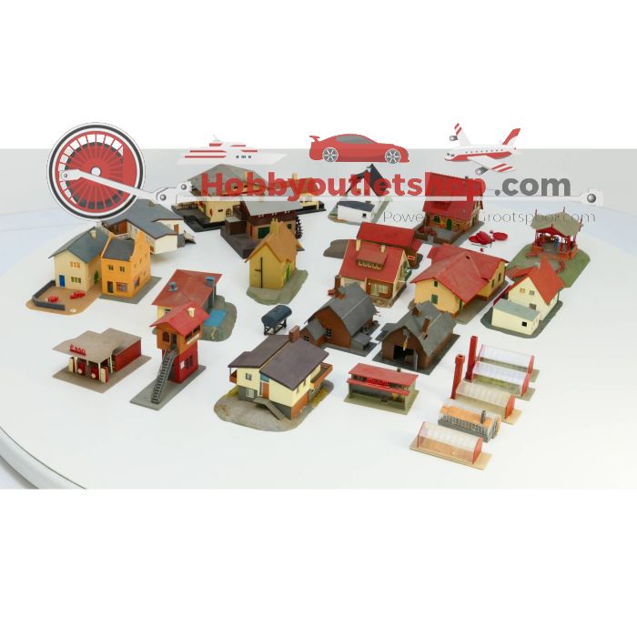 Schaal H0 Assortiment van 21 gebouwen #1846 - sku: 20220505121443 - Gebruikt - Goede staat - Afbeelding 5