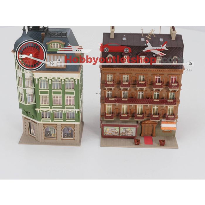 Schaal H0 Set Vollmer 3782 City hotel  - Vollmer 3771 bank #3237
