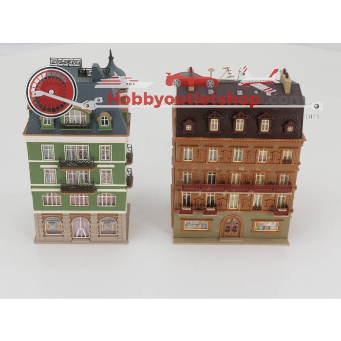 Schaal H0 Set Vollmer 3782 City hotel  - Vollmer 3771 bank #3237