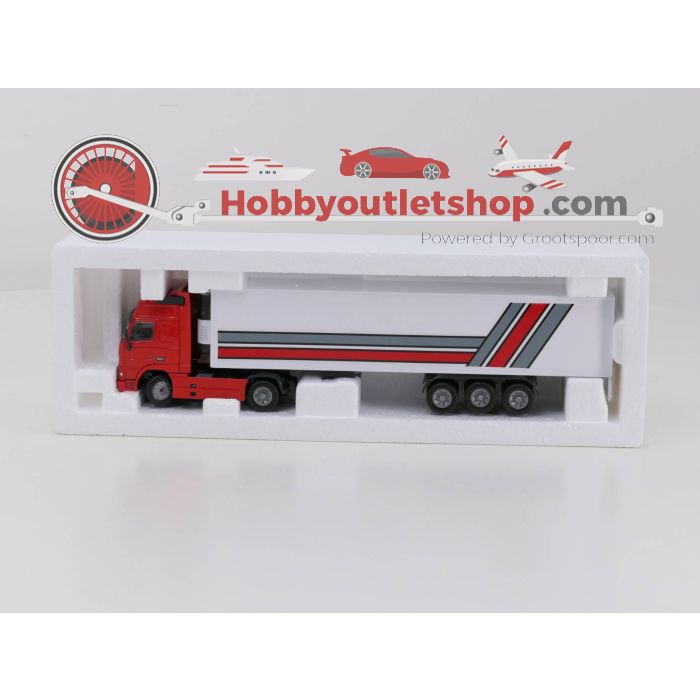 Schaal 1:50 JOAL Compact Volvo FH16 Globbetrotter XL Ref. 330 Trekker met rode cabine #3862