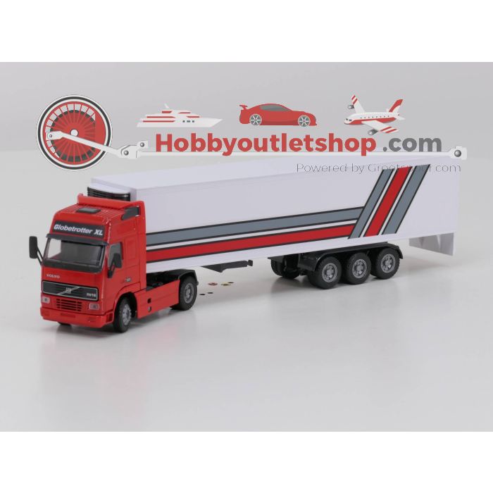 Schaal 1:50 JOAL Compact Volvo FH16 Globbetrotter XL Ref. 330 Trekker met rode cabine #3862