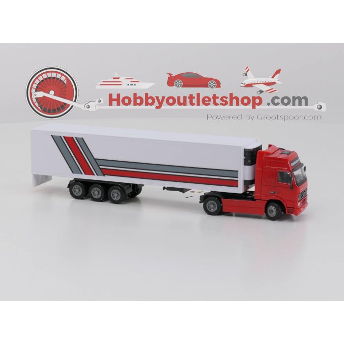 Schaal 1:50 JOAL Compact Volvo FH16 Globbetrotter XL Ref. 330 Trekker met rode cabine #3862
