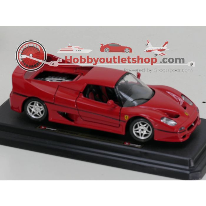 Bburago / Maisto 1:24 Red Ferrari set 4st. - sku: 20230520043952 - Nieuw - Afbeelding 3