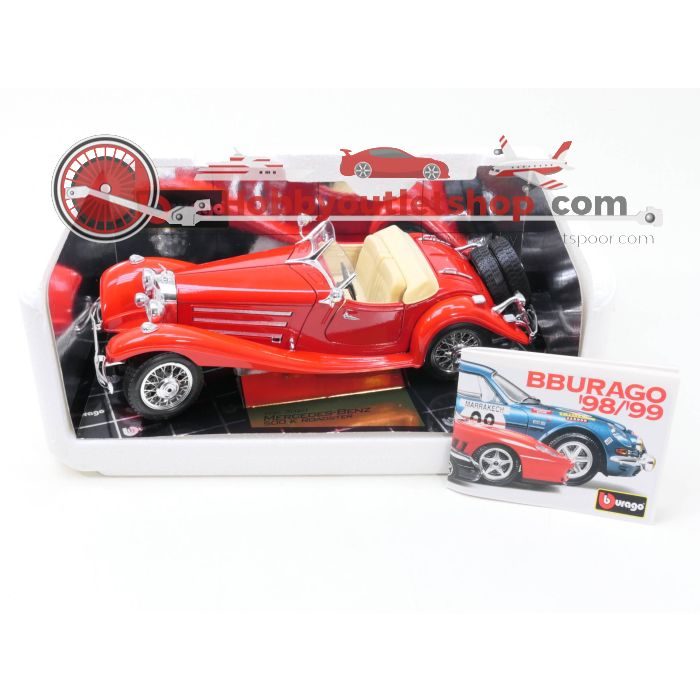 Schaal 1:20 Bburago 3020 Mercedes-Benz 500 k Roadster 1936 special collection #3252