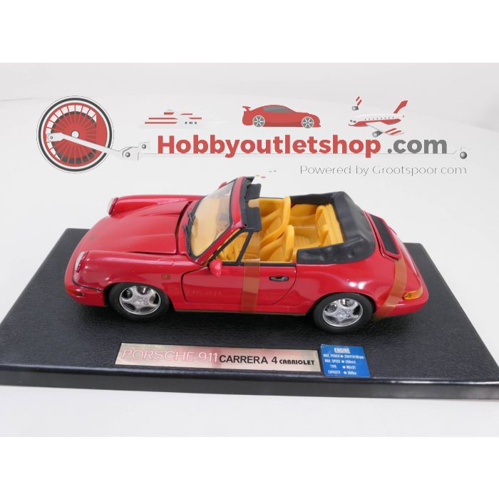 Schaal 1:18 Anson 30309-W Porsche 911 Carrera 4 cabriolet #3256