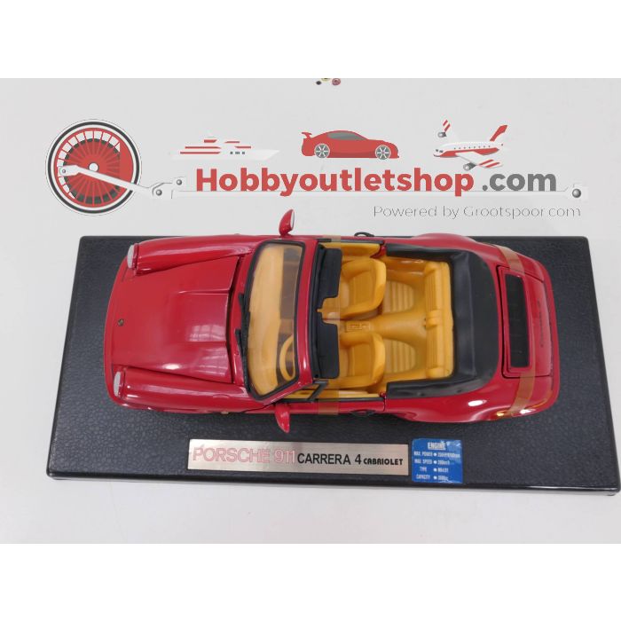 Schaal 1:18 Anson 30309-W Porsche 911 Carrera 4 cabriolet #3256
