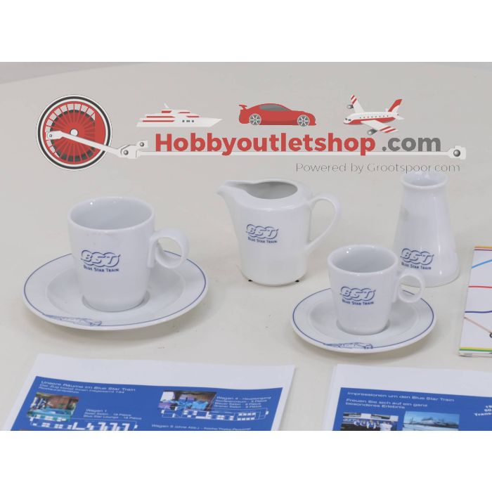 Set servies en  brochures TEE & BST  Blue Star Train
