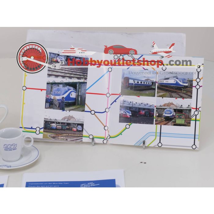 Set servies en  brochures TEE & BST  Blue Star Train