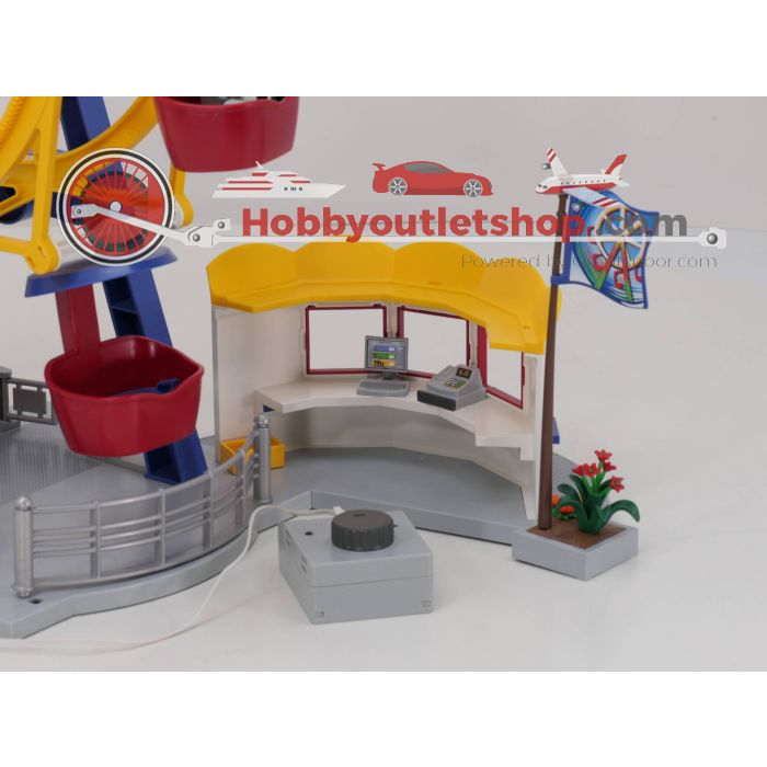 Playmobil 5552  Kermis Reuzenrad samen met Playmobil 5556 Kermis Elektrische aandrijfmotor voor attracties #4569 - sku: 20230705011955 - Gebraucht - Sehr guter Zustand - Bild 3