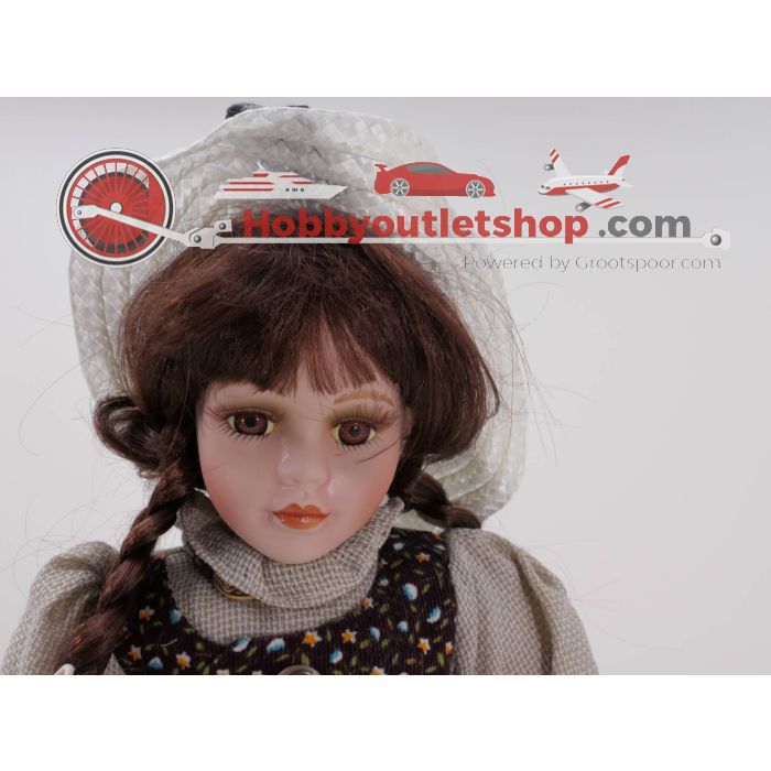 Vintage porseleinen pop 38 cm #4578