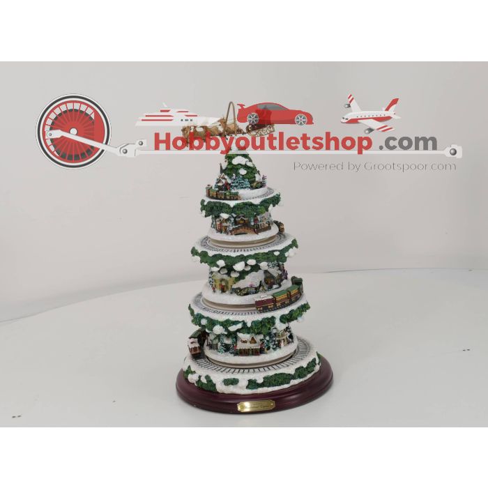 Thomas Kinkade's Brockenbahn Winterwonderland Kerstboomsculpture. Sculpture nr L3808 #4587