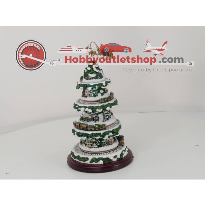 Thomas Kinkade's Brockenbahn Winterwonderland Kerstboomsculpture. Sculpture nr L3808 #4587
