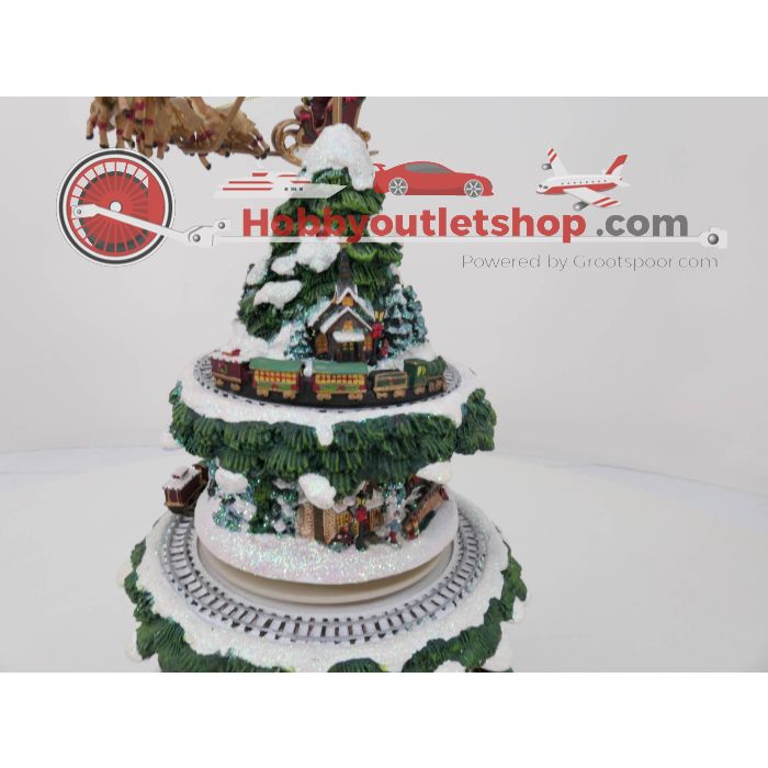 Thomas Kinkade's Brockenbahn Winterwonderland Kerstboomsculpture. Sculpture nr L3808 #4587