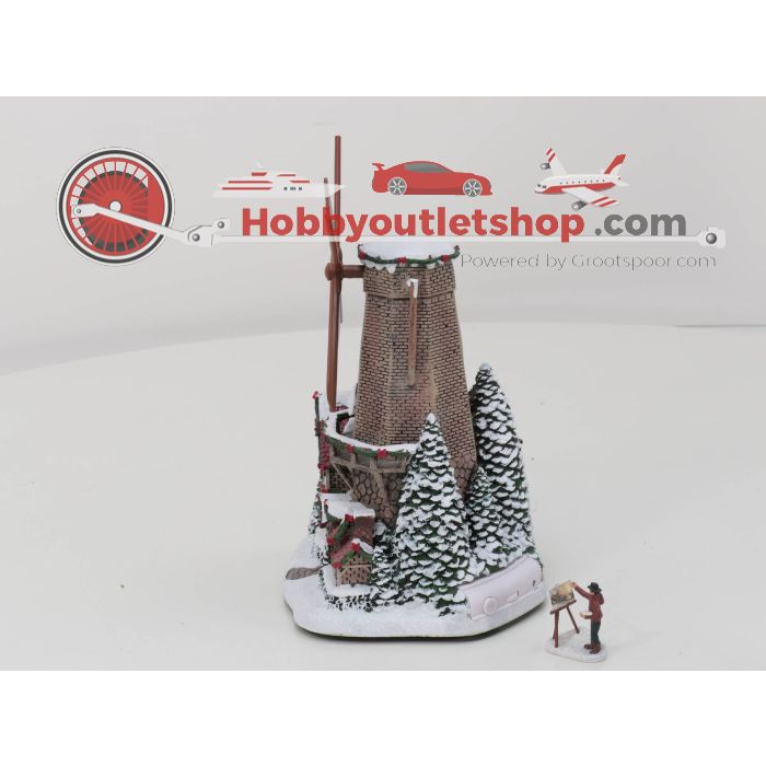 Thomas Kinkade Oude molen met Kerstmis "Windmill" Sculpture nr. A0883 #4588 - sku: 20230707013545 - Gebruikt - Zo goed als nieuw - Afbeelding 2