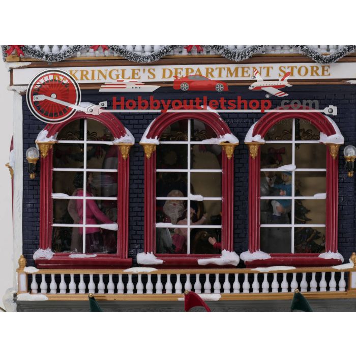 Mr. Christmas Hyde Park Animated Village K. Kringle's Department Store. With sound, light and moving figures #4590
