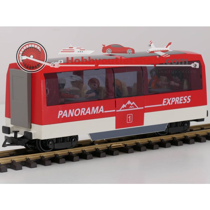 Playmobil 6342 Panorama Express Personen Wagon met 7 Playmobil reizigers. - sku: 20230713105240 - Gebruikt - Zeer goede staat - Afbeelding 2